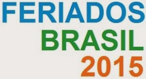 Feriados nacionais – 2015